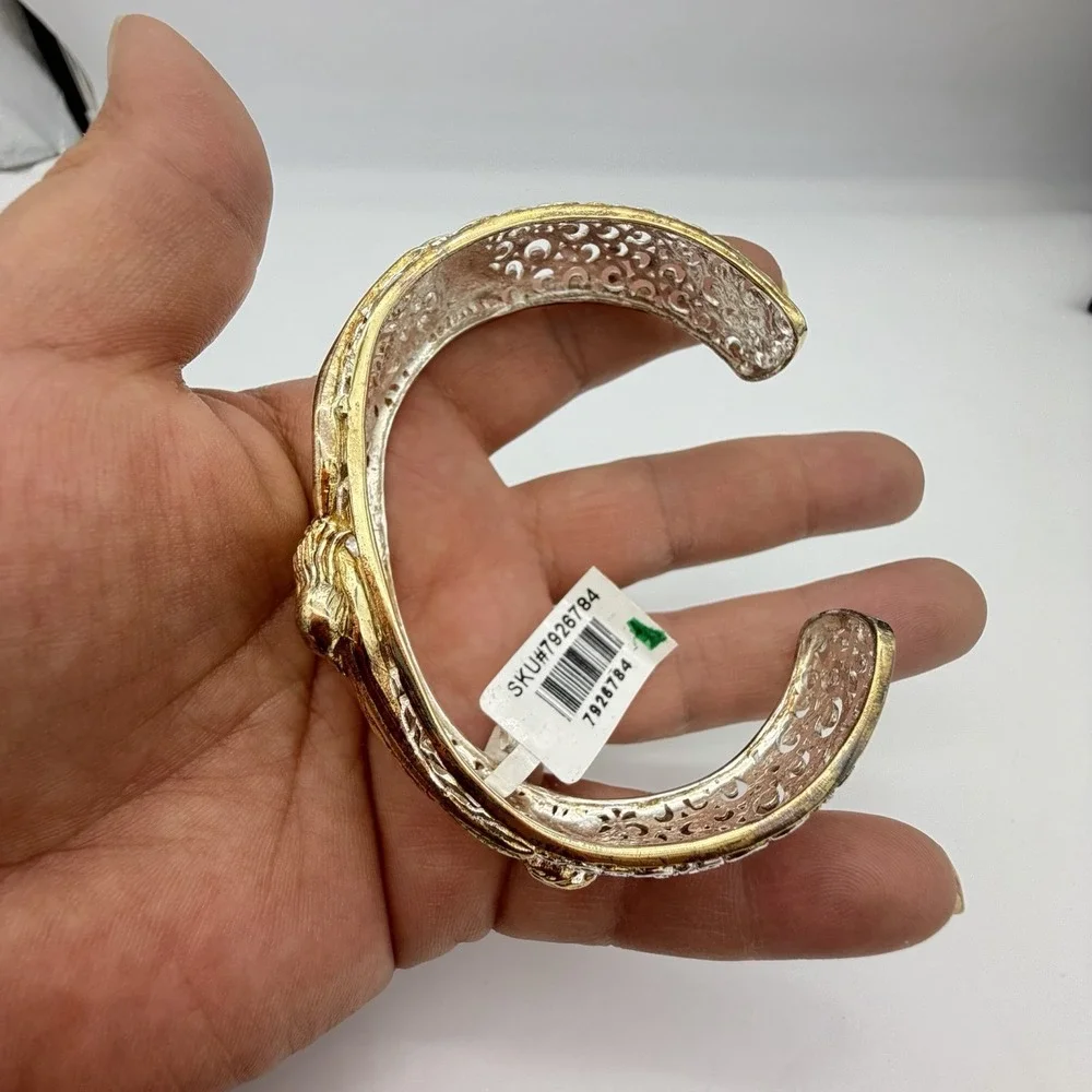 Bali Legacy Sterling Silver Eagle Cuff Bracelet 22K Gold‎ Vermeil